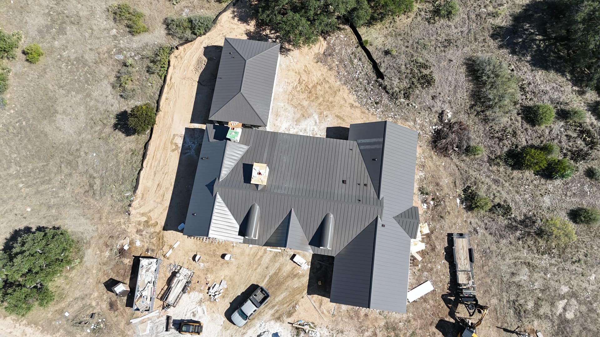 Gallery photos for Custom Metal Roofing on a New Build in Horseshoe Bay: Image #2