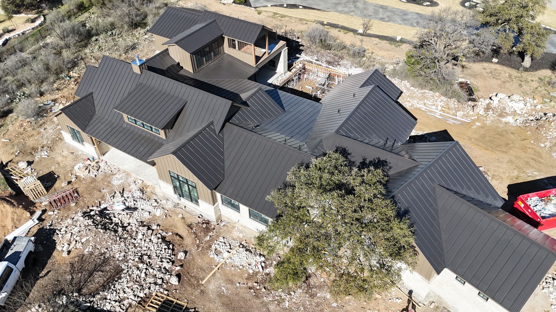 Standing Seam Metal Roof Installation in Horseshoe Bay