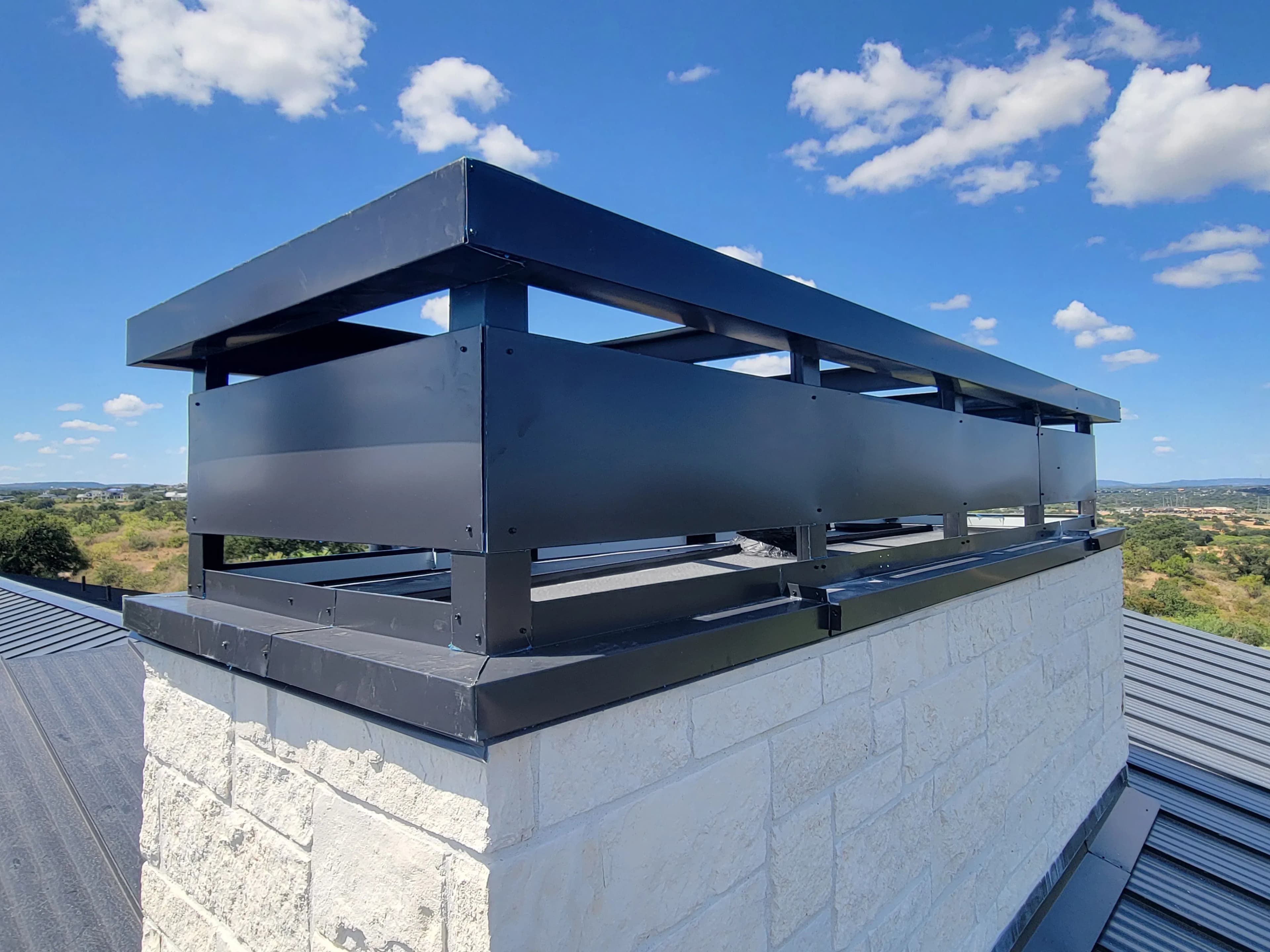 Project Custom 15-Foot Metal Chimney Shroud Built From Scratch image