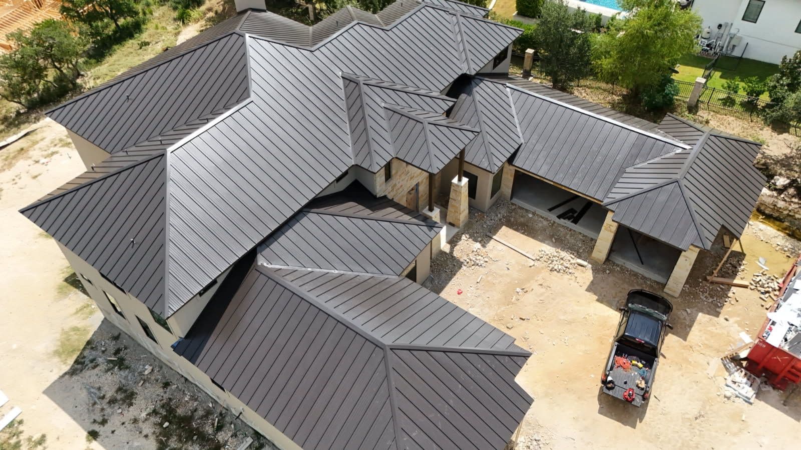 Stunning Standing Seam Metal Roof Installation image