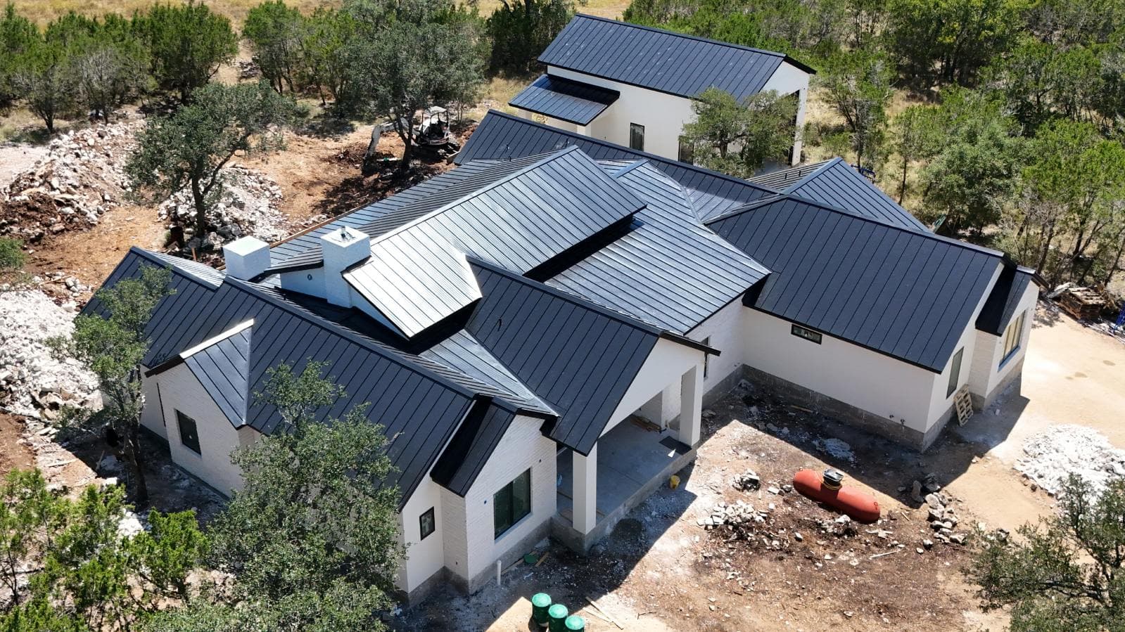 Stunning Matte Black Metal Roof Transformation image