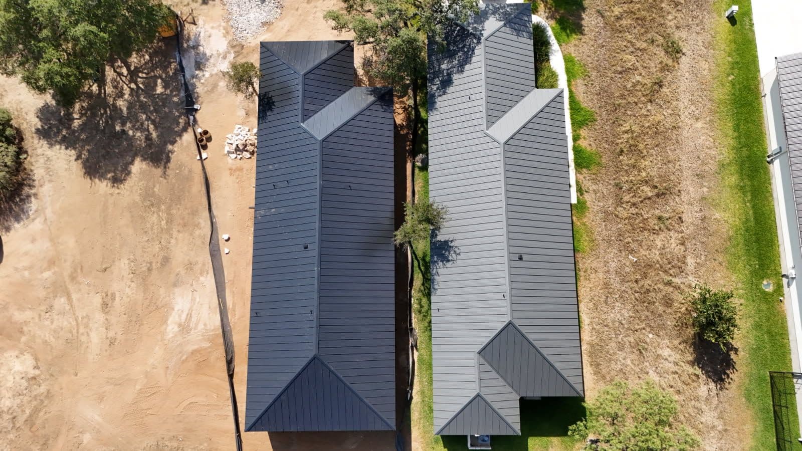 Custom Gray Metal Roofs Completed in Horseshoe Bay image