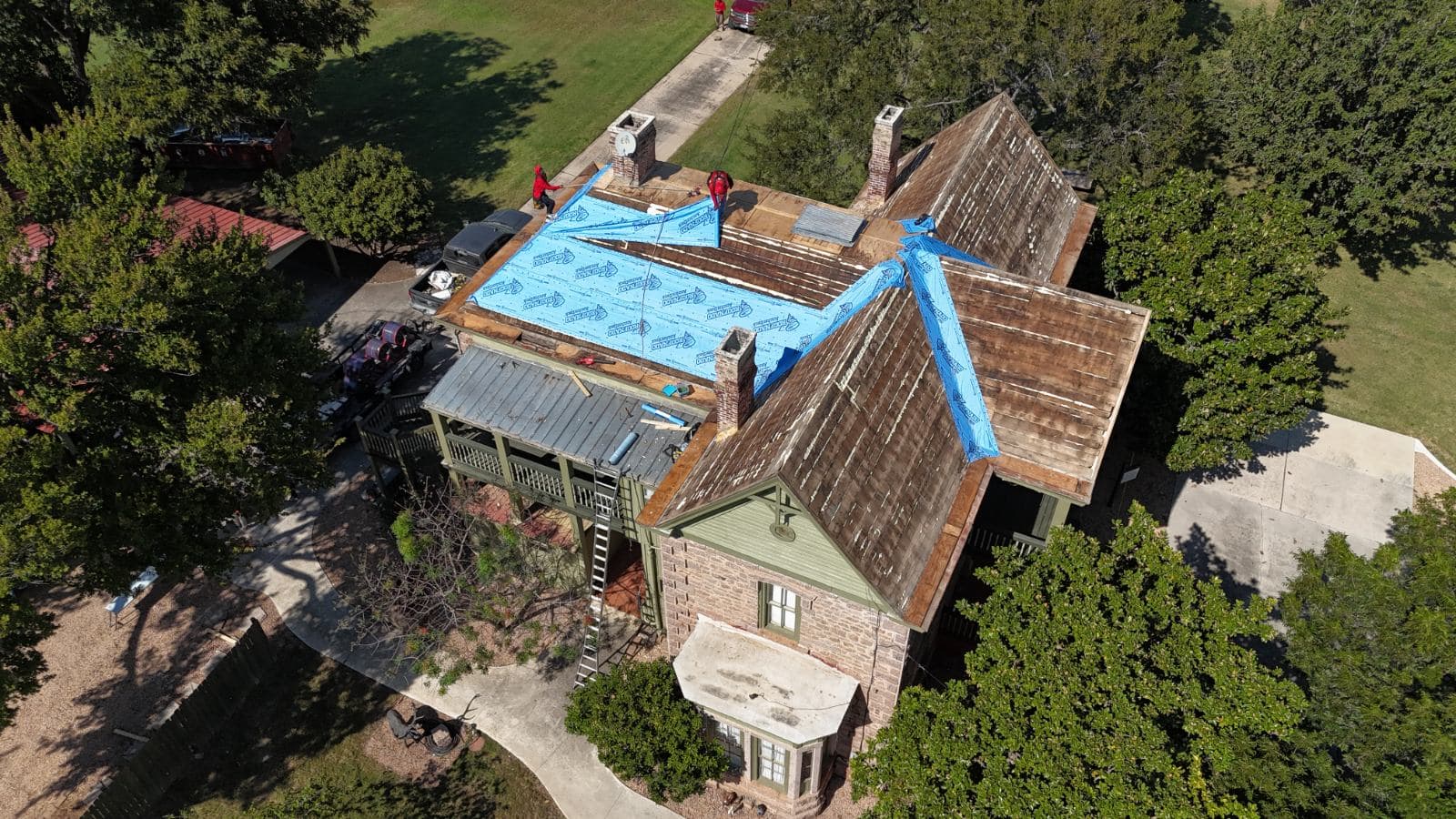 Gallery photos for Roof Restoration at the Historic Badger House in Marble Falls: Image #1