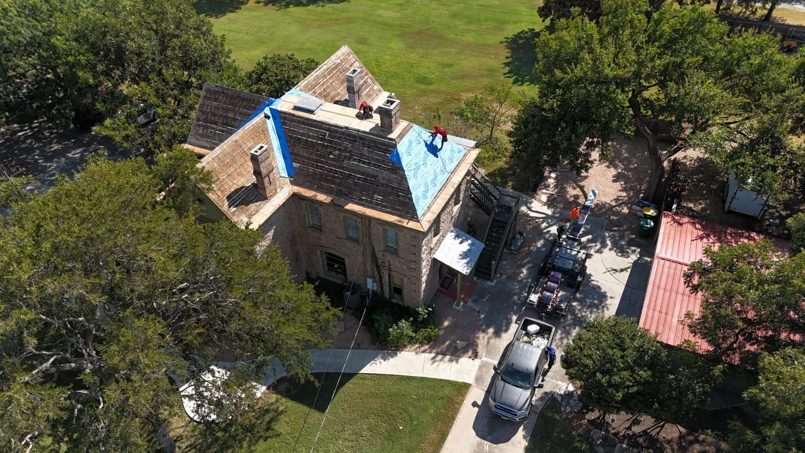 Gallery photos for Roof Restoration at the Historic Badger House in Marble Falls: Image #2