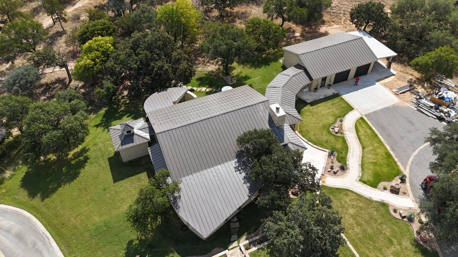 Stunning Metal Roof Reroof in Marble Falls TX image