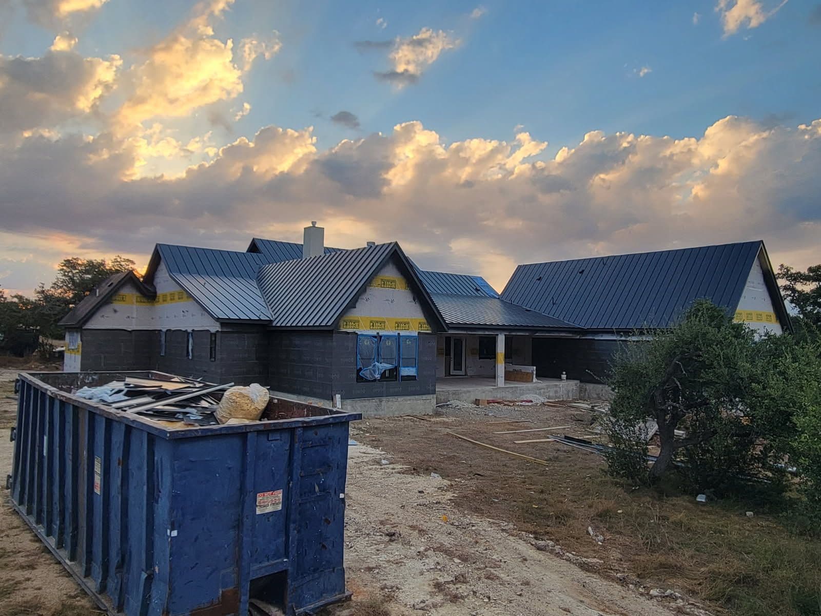 Custom Matte Black Metal Roof Installation in Bulverde image