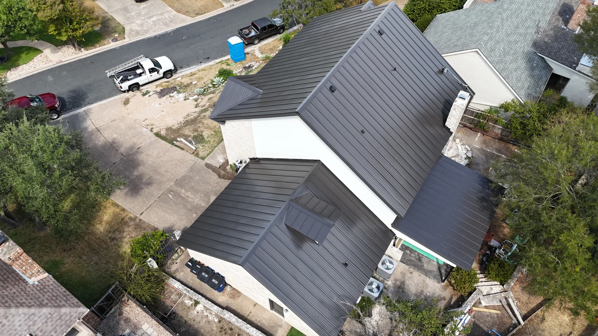 Gallery photos for 24-Gauge Standing Seam Metal Roof Replacement in Austin: Image #1