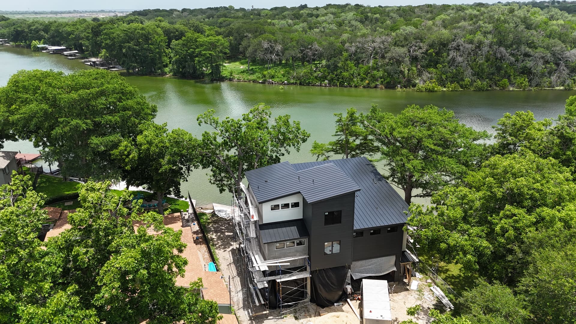 Gallery photos for Standing Seam Metal Roof on a Seguin Riverfront New Build: Image #1